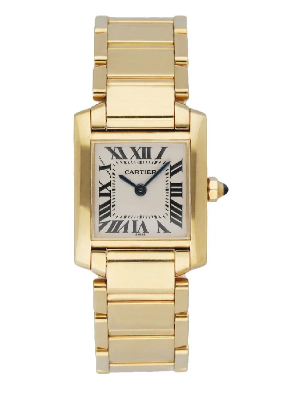 Cartier Tank Francaise 1820 18K Yellow Gold Ladies Watch