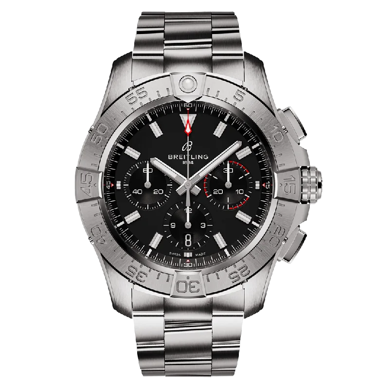 Breitling Avenger B01 Chronograph 44 Watch with Stainless Steel Bracelet