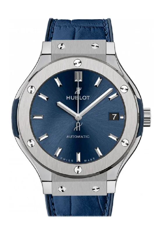 Hublot Classic Fusion Blue Sunray Dial Titanium 38mm Automatic Men's Watch 565.NX.7170.LR