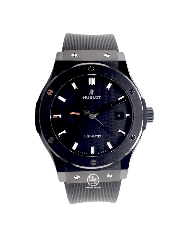 Hublot Classic Fusion Black Magic Bang Ceramic Carbon Fiber 511.CM.1770.RX BOX and Papers PreOwned