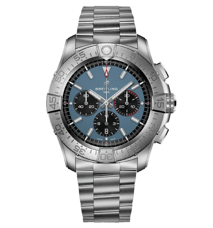 Breitling Super Avenger B01 Chronograph 46 Watch with Blue Dial