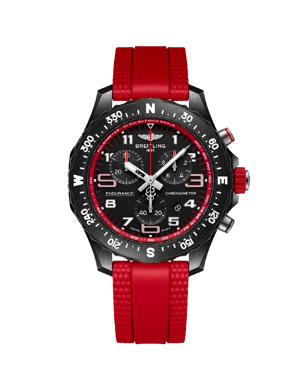 Breitling Endurance Pro 38 Watch with Red Strap