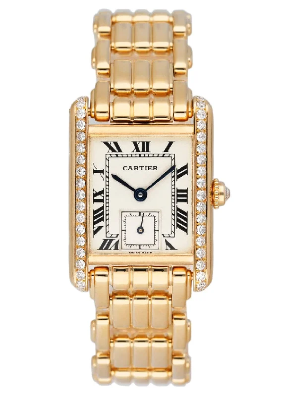 Cartier Tank Louis WA2007C8 Diamond18k Yellow Gold Ladies Watch