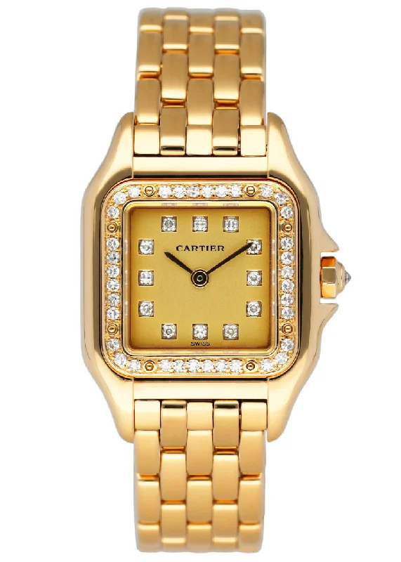 Cartier Panthere 8057915 18K Yellow Gold & Diamonds Set Ladies Watch