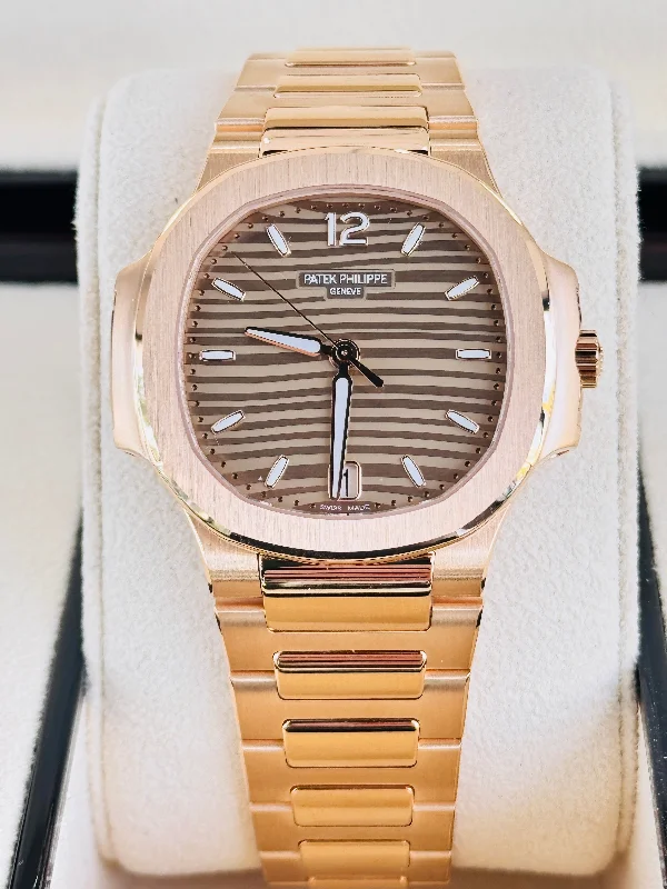 Patek Philippe Nautilus 7118/1R-010 18K Rose Gold Gold Opaline Dial Box and Papers Unworn 2024