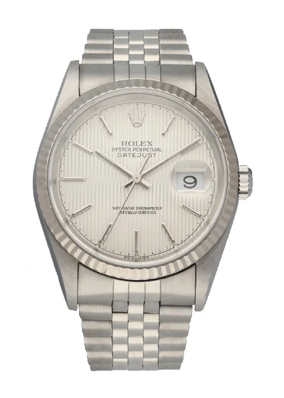 Rolex Oyster Perpetual Datejust 16234 Tapestry Dial Mens Watch