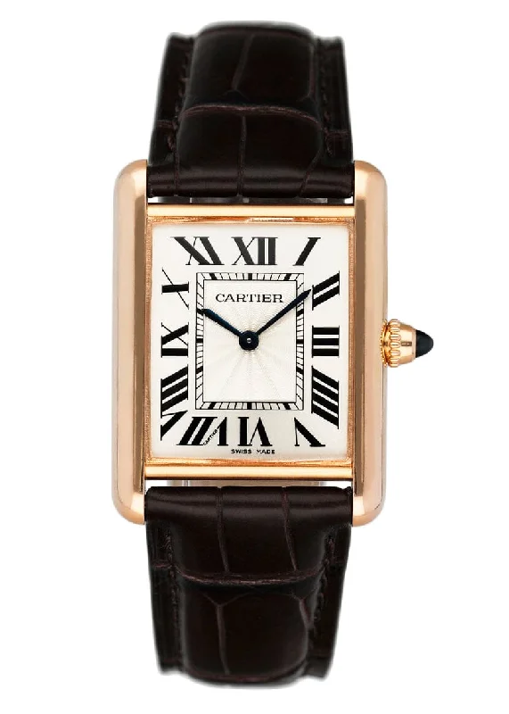 Cartier Tank Louis Large WGTA0011 18K Rose Gold Watch Box Papers