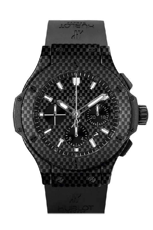 Hublot Big Bang Black Carbon Fiber Dial 44mm Automatic Chronograph Men's Watch 301.QX.1724.RX