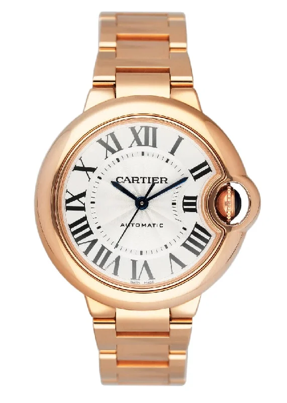 Cartier Ballon Bleu W6920096 18K Rose Gold Ladies Watch Box Papers