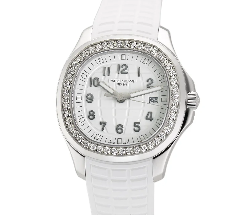 39mm Ladies Diamond Bezel Steel White Dial Quartz