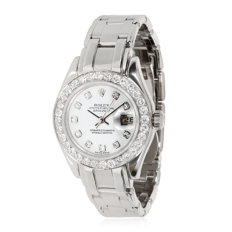 Rolex Pearlmaster 80299 Womens Watch in 18kt White Gold