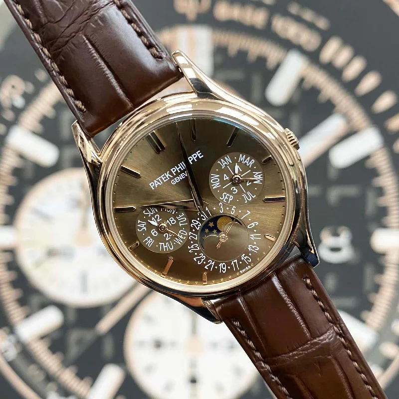 Patek Philippe Grand Complications Perpetual Calendar Moon Phase 37mm 5140R Brown Dial Pre-Owned