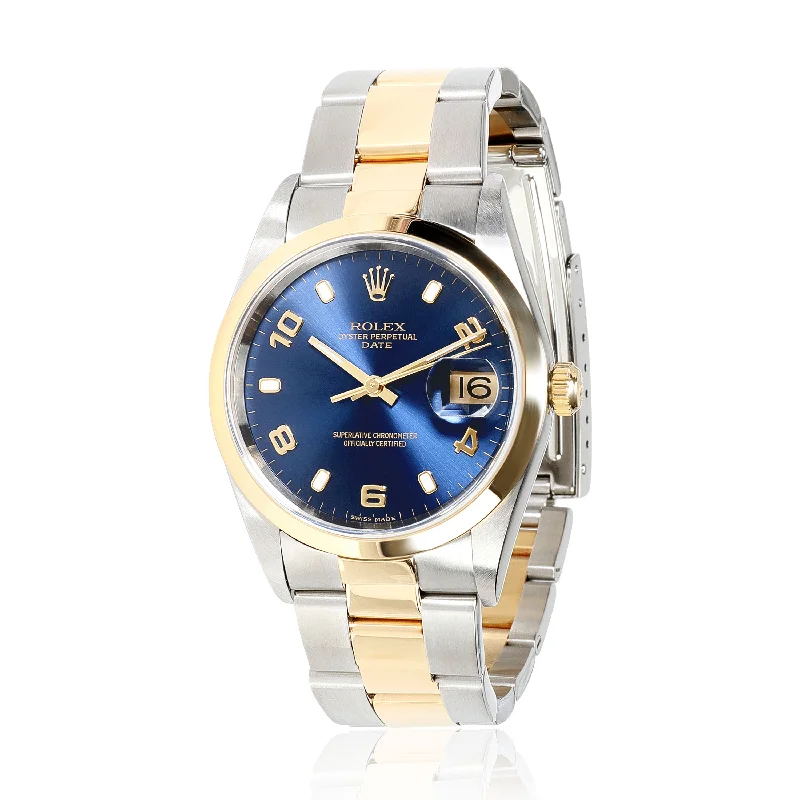 Rolex Date 15203 Mens Watch in 18kt Stainless Steel/Yellow Gold