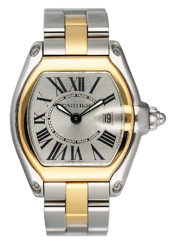 Cartier Roadster W62026Y4 Two Tone Yellow Gold Ladies Watch