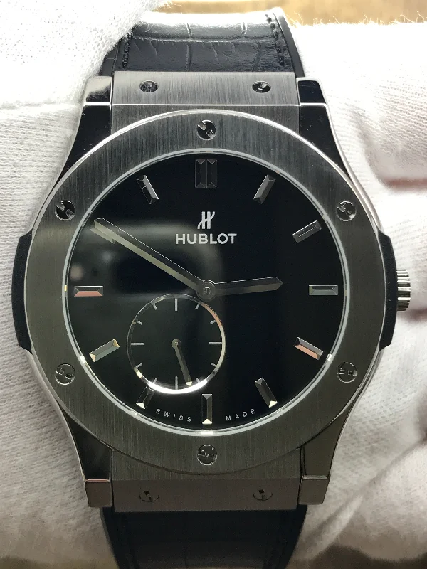 Hublot Classic Fusion Ultra Thin 515.NX.1270.LR Black Dial Hand Wind Men's Watch