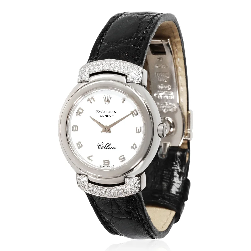 Rolex Cellini 6672 Womens Watch in 18kt White Gold