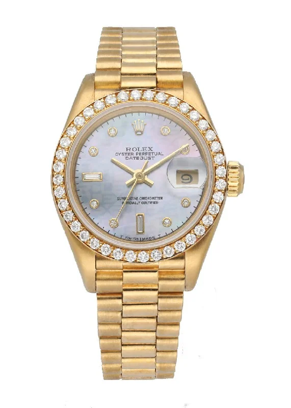 Rolex Datejust Diamond Dial 69138 Ladies Watch