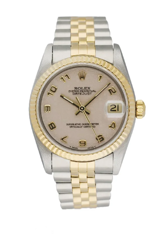 Rolex Datejust 68273 Midsize Anniversary Dial  With Papers