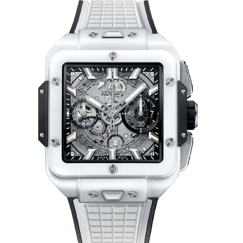 Hublot Sqaure Bang Unico 821.HX.0170.RX 42mm White Ceramic