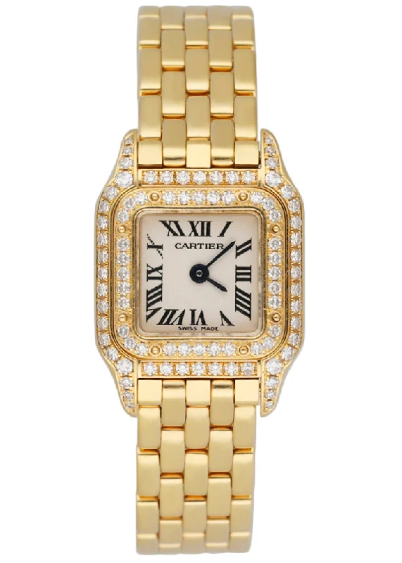 Cartier Panthere Mini 2360 18K Yellow Gold & Diamond Set Ladies Watch