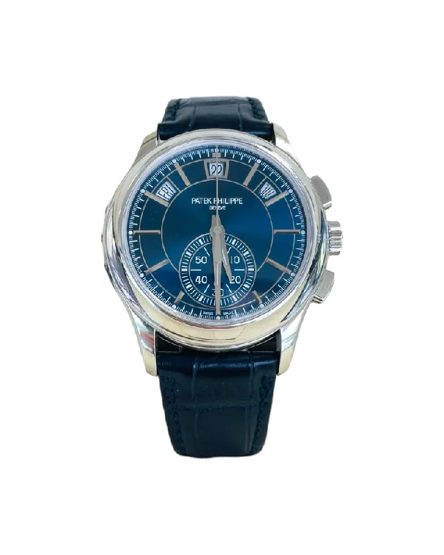 Patek Philippe COMPLICATIONS Annual Calendar Platinum Chrono 5905P Blue 2020 B/P