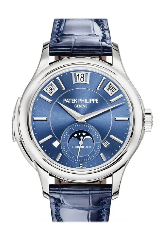 Patek Philippe Grand Complication Tourbill Minute Repeater Perpetual Calendar White Gold Blue Dial Watch 5207G-001  5207G