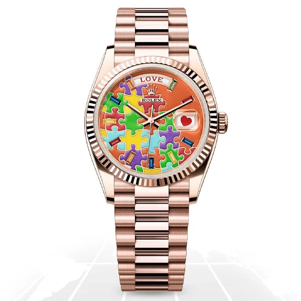 Rolex	Day-Date 36 "Emoji" Puzzle Dial 128235