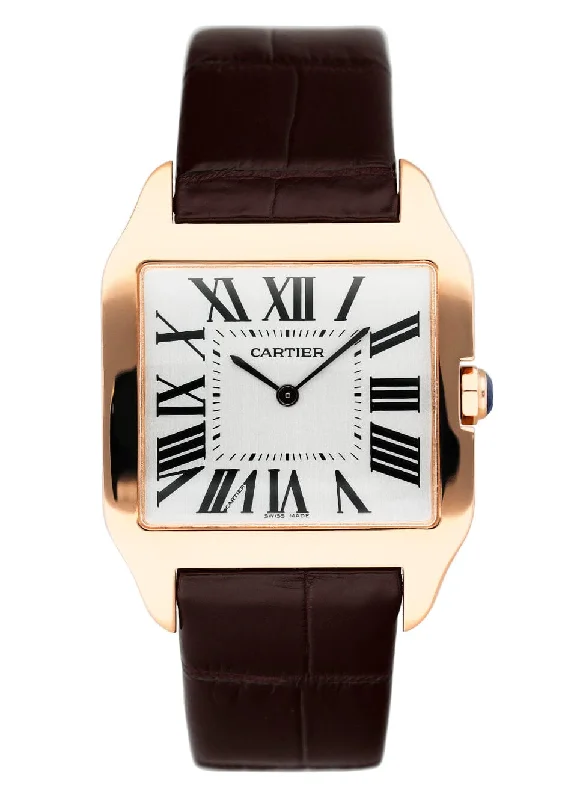 Cartier Santos Dumont W2006951 18K Rose Gold Mens Watch