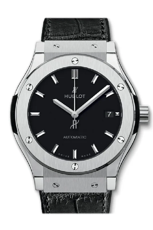 Hublot Classic Fusion Automatic Black Dial Titanium Men's Watch 542.NX.1171.LR