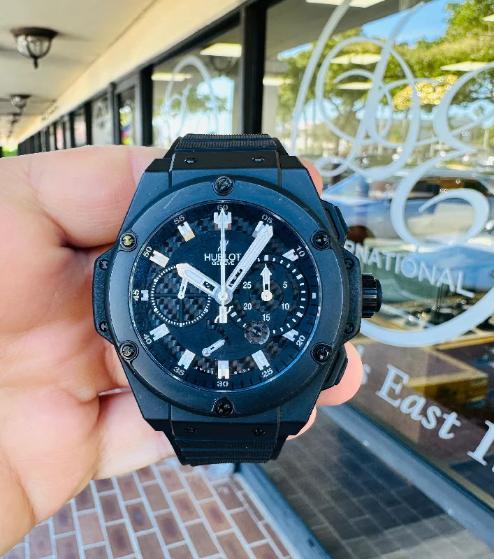 Hublot King Power Big Bang  48 Ceramic Chronograph Carbon Fiber Black Dial Limited Edition 204/500 PreOwned