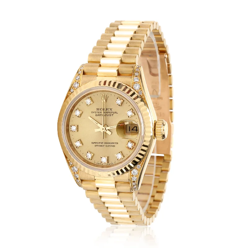 Rolex Datejust 69238 Womens Watch in 18kt Yellow Gold