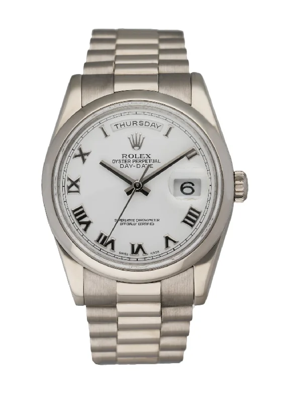 Rolex Day Date 118209 18K White Gold Men's Watch