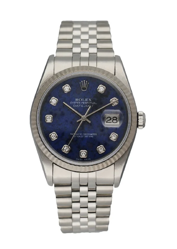 Rolex Oyster Perpetual Datejust 16234 Sodalite Dial Men's Watch