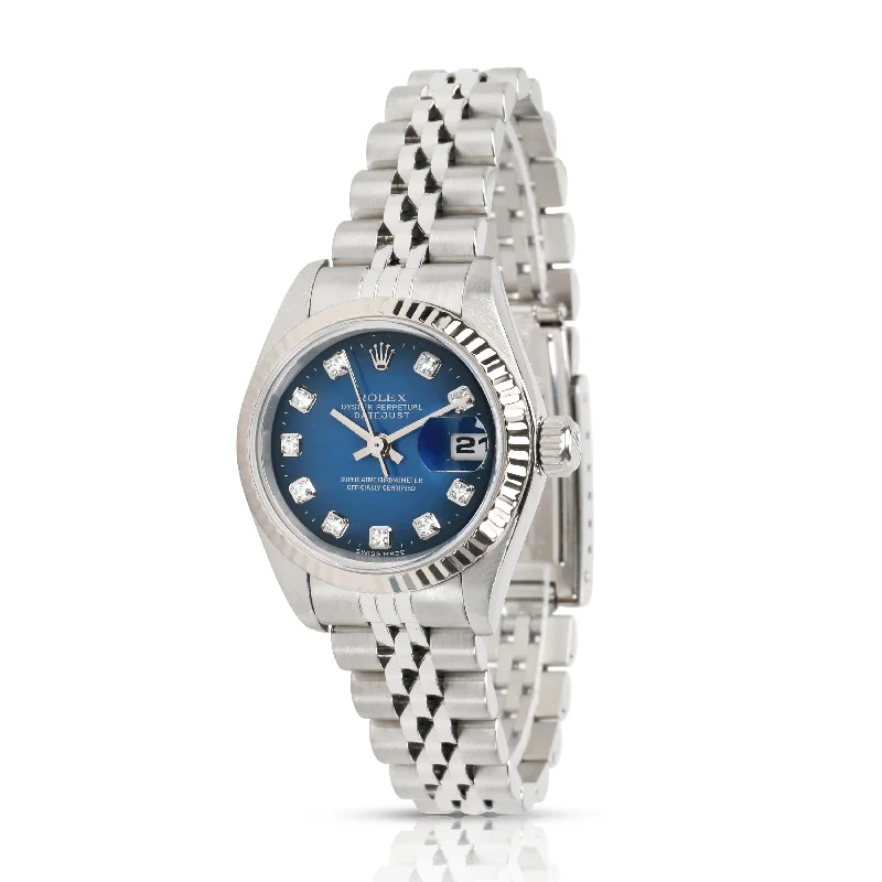 Rolex Datejust 69174 Womens Watch in 18kt White Gold/Steel