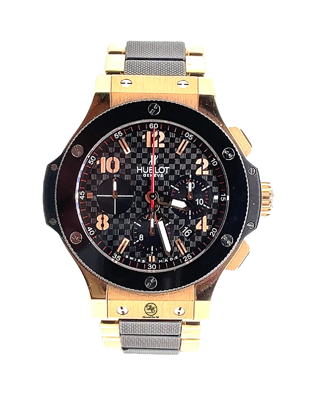 Hublot Big Bang Evolution 44mm 18k Rose Gold Chronograph 301.PB.131.PB RARE