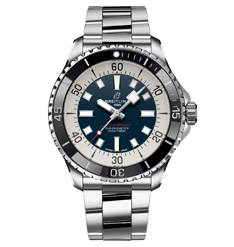 Breitling Superocean Automatic 44 Watch with Dark Blue Dial