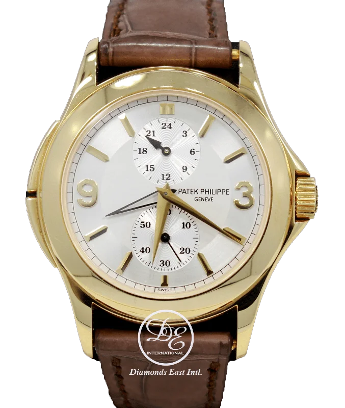 Patek Philippe Calatrava Travel Time 5134j-011 18K Yellow Gold *MINT* BOX/PAPERS