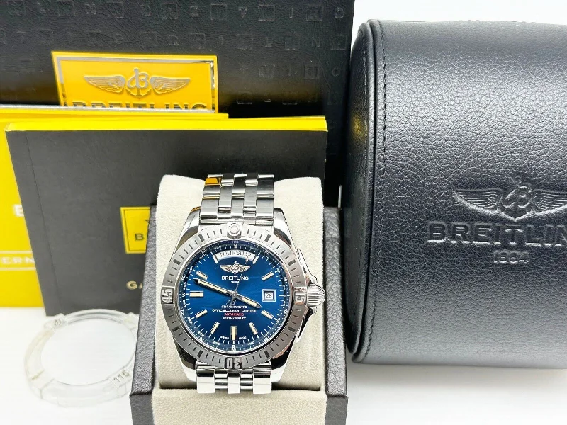 Breitling A45320 Galactic 44 Day Date Automatic Steel Box Paper 2016