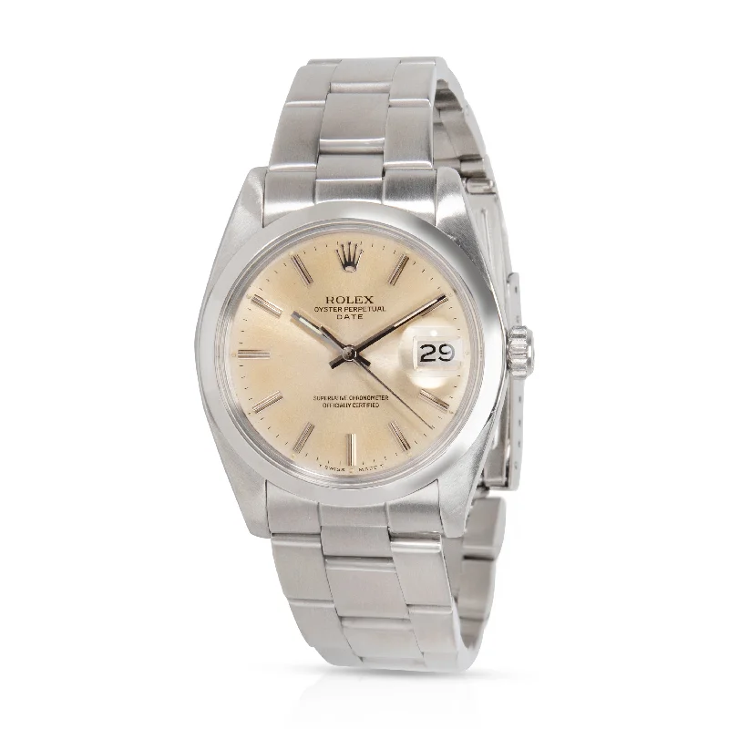 Rolex Date 1500 Mens Watch in  Stainless Steel