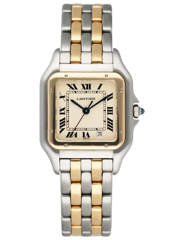 Cartier Panthere W25028B6 Midsize Two Tone Ladies Watch