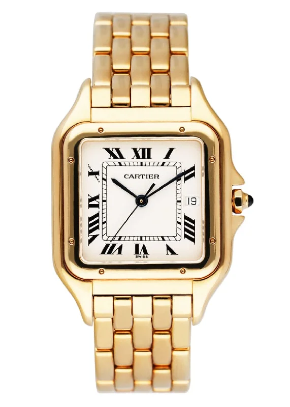 Cartier Panthere Large W25014B9 18K Yellow Gold Mens Watch