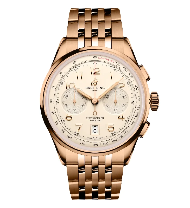 Breitling Premier B01 Chronograph 42 Watch with Cream Dial