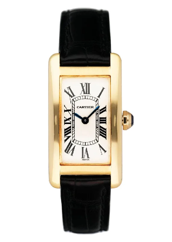 Cartier  Tank Americaine W2601556 Yellow Gold Ladies Watch