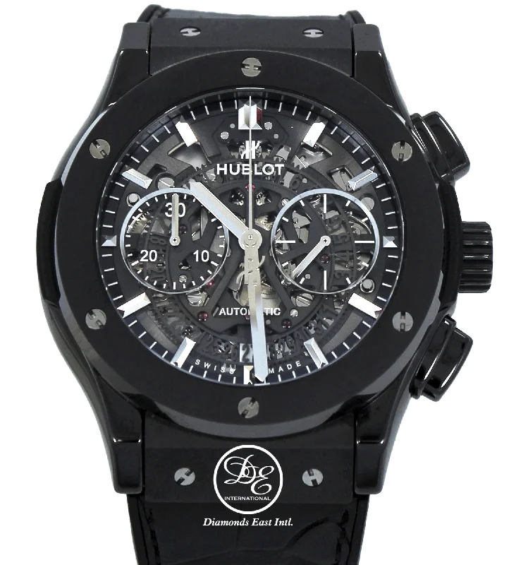 Hublot Fusion Aerofusion Black Magic Chronograph Skeleton Dial 525.CM.0170.LR BOX/PAPERS