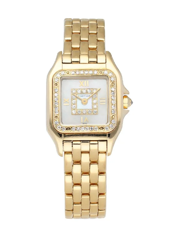 Cartier Panthere 18K Yellow Gold & Diamond dial Ladies Watch