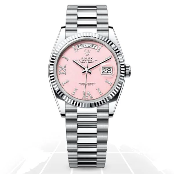 Rolex	Day-Date 36 "Pink Opal" 128236