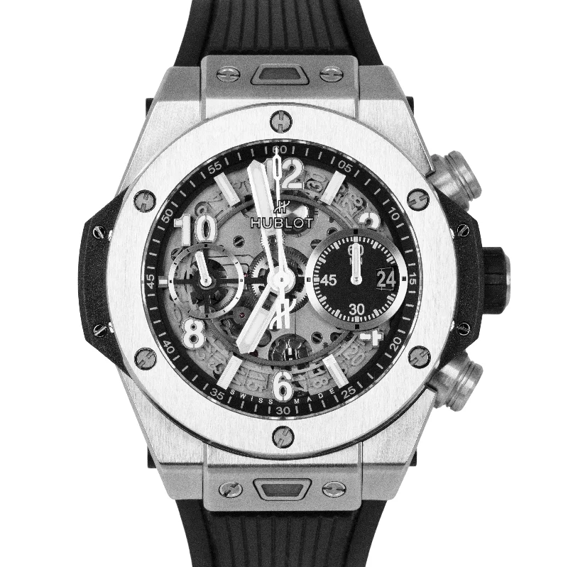 MINT Hublot Big Bang Unico Titanium SKELETON Black 42mm Watch 441.NX.1171.RX BOX