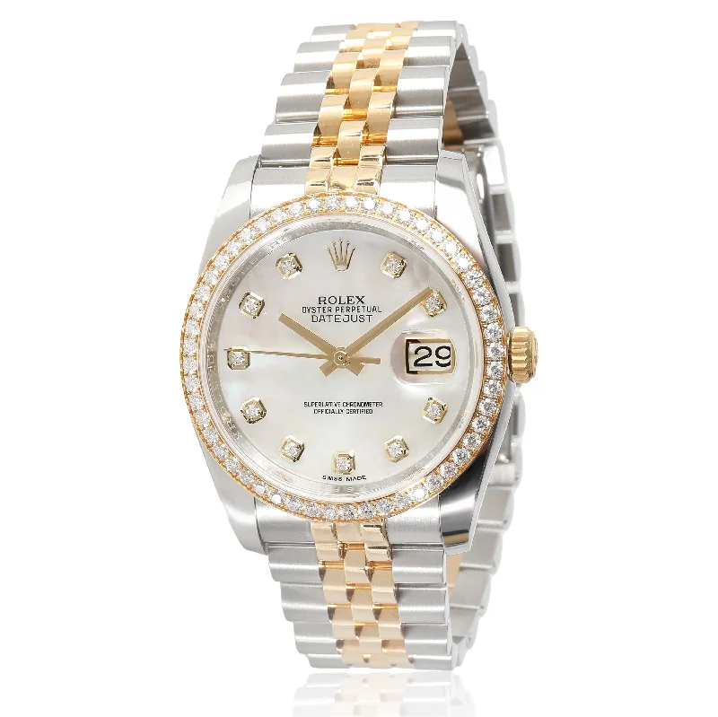 Datejust 116243 Unisex Watch in 18kt Stainless Steel/Yellow Gold