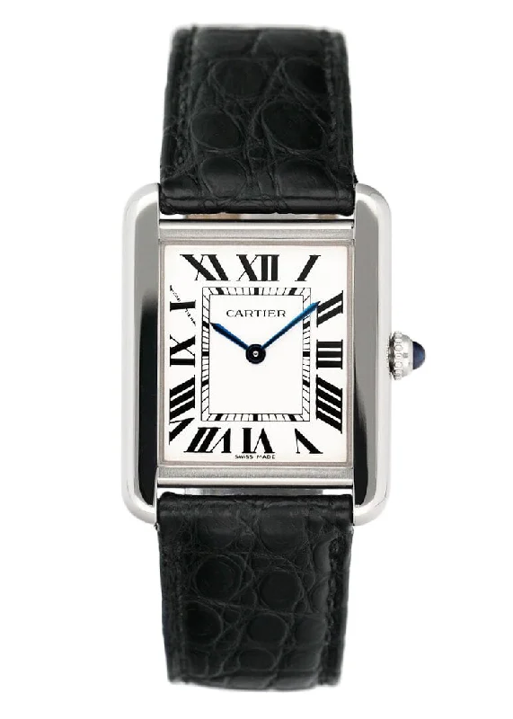 Cartier Tank Solo W5200005 Silver Dial Ladies Watch