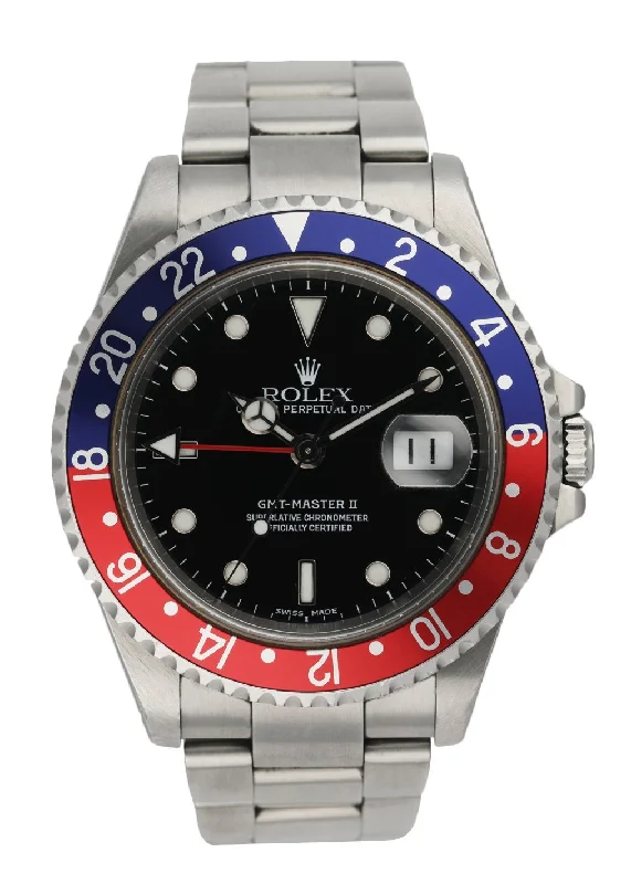 Rolex GMT Master II 16710 Pepsi Bezel Men's Watch